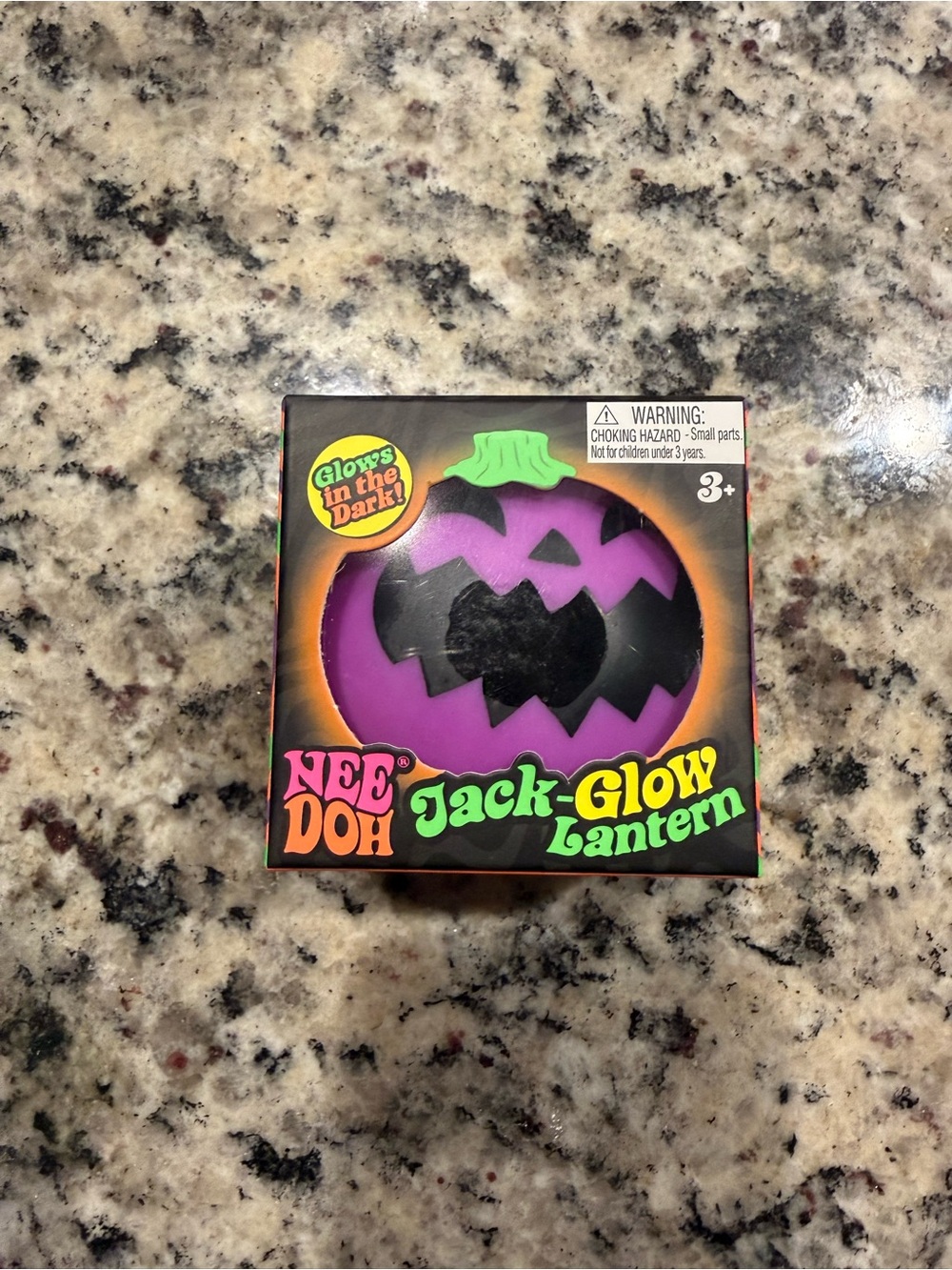 100% AUTHENTIC NEEDOH- Jack-Glow Lantern Squeeze Toy - Purple